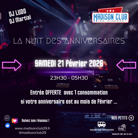 Ce week-end au Madison