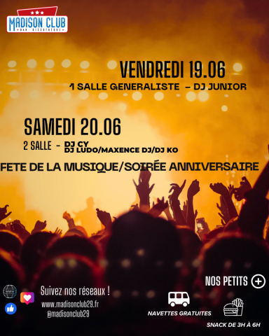 Ce week-end au Madison