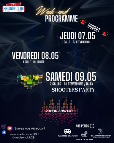 Ce week-end au Madison