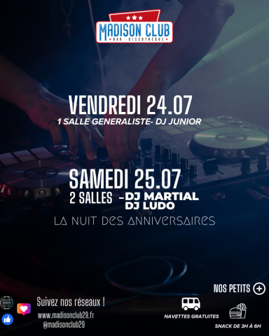 Ce week-end au Madison