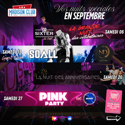 Ce week-end au Madison