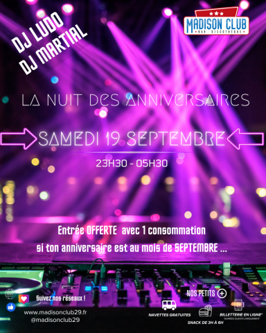 Ce week-end au Madison