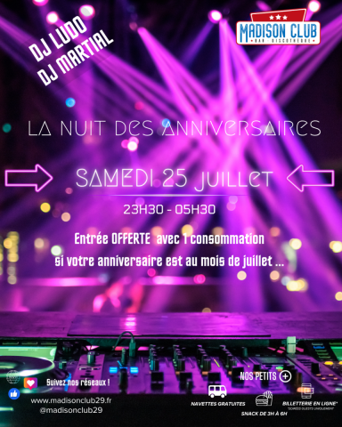 Ce week-end au Madison
